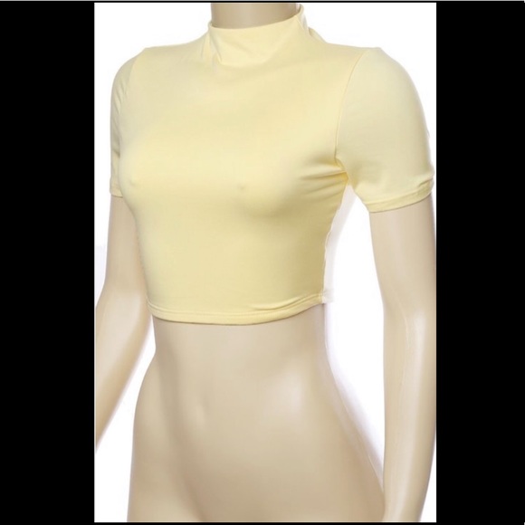LAST 1 ‼️ JACKIE Mock Neck Crop Top - Picture 7 of 7